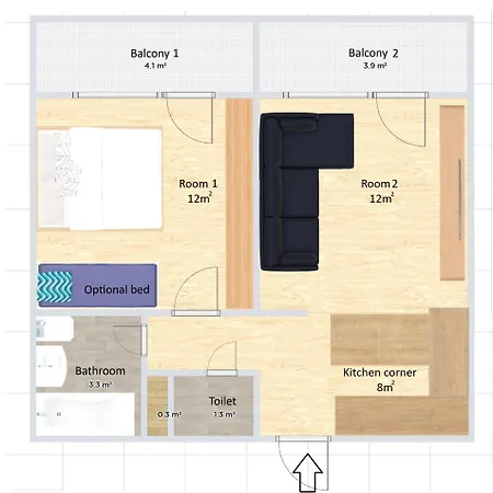 شقة Tatry123 Vysoké Tatry